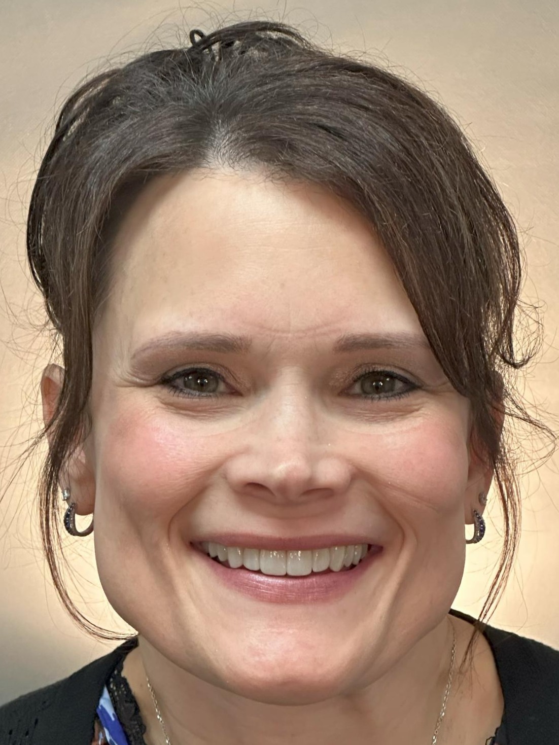 Bobbi W. smile after treatment at Red Lion Dental